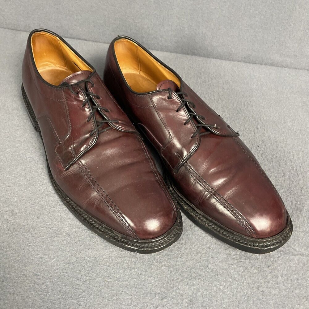 Allen Edmonds Shoes Mens 11.5 D Hillcrest Split Toe Dress Shoe US Brown